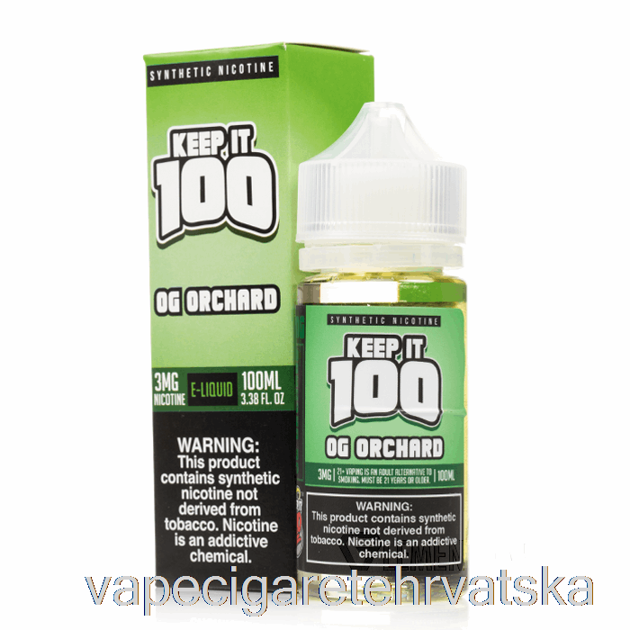 Vape Cigarete Og Orchard - Keep It 100 - 100ml 0mg